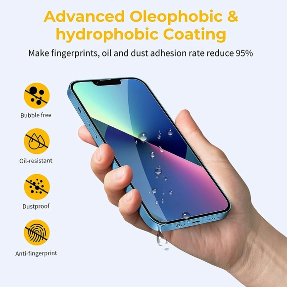 UNBREAKcable Shatterproof Tempered Glass Screen Protector for iPhone 13 Mini - Picture 5 of 6